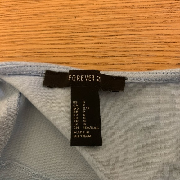 Pastel Blue Crop Top - Picture 4 of 4